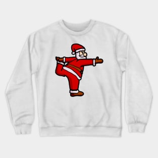 Santa Doing Yoga Christmas Matching Crewneck Sweatshirt